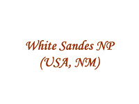 White Sands NP (USA, NM)
