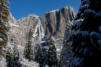 Yosemite Falls in Winter