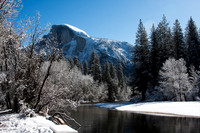Half Dome & Merced River, Winter-2