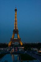 Dusk at Eiffel Tower