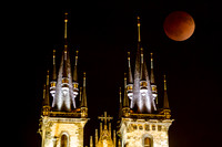 Blood Moone over Our Lady before Tyn steeples