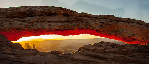 Sunrise, Washerwoman and Mesa Arch, Canyonlands UT