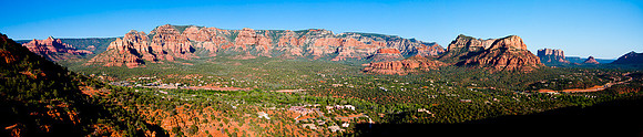 Panorama of Sedona from Airport Lookout