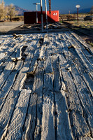 Weathered flat car