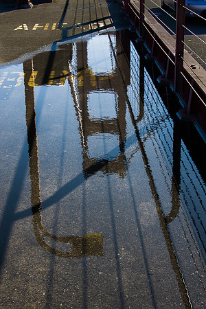 Golden Gate Bridge Puddle