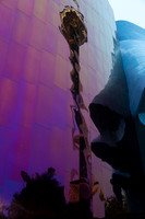 Space Needle Reflection on EMP Museum Wall