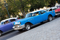 Blue car in Havana