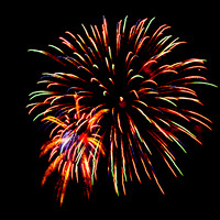 A Sliding Focus shot of Fireworks