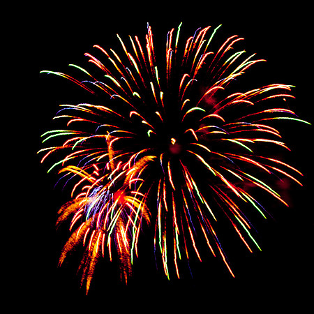 A Sliding Focus shot of Fireworks