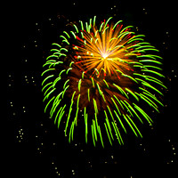 Green Sliding Focus Fireworks