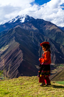 Walking home in the Andes