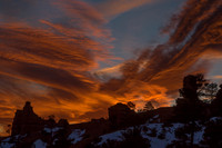 Flaming Sunset over Red Canyon SP, Utah #2