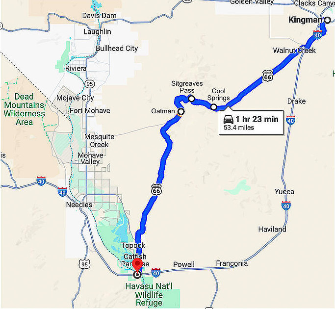 22 Map 10 - Topock to Kingman