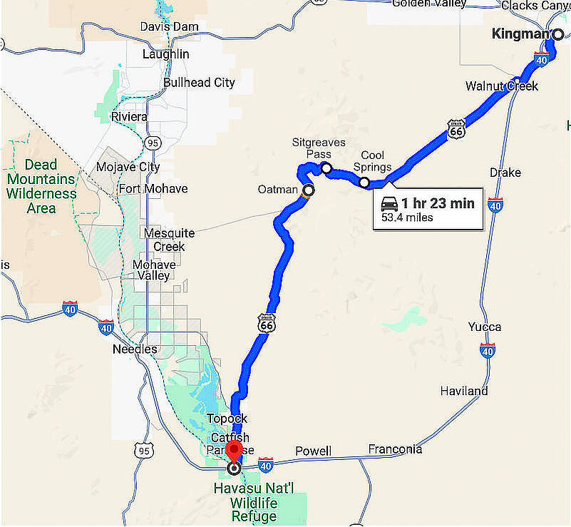 22 Map 10 - Topock to Kingman