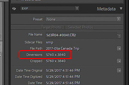 02 LR021 Pixel Dimensions