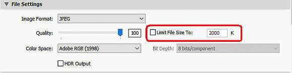 10 LR021 Expoort File Settings