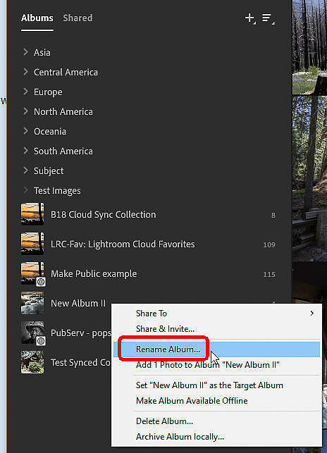 19 LR024-LR02 Rename Album