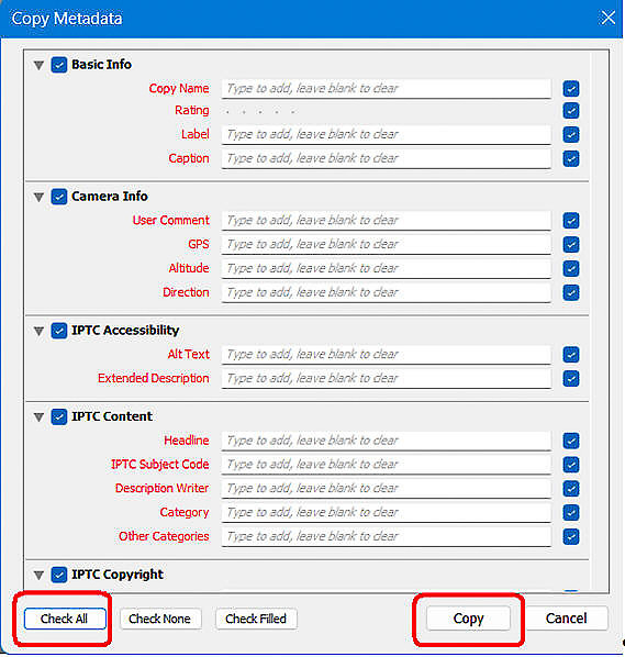 40 Copy Metadata