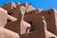 SW American Pueblo style architecture, Inn at Loretto, Santa Fe, NM