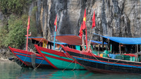 Three boats, Ha Long Bay