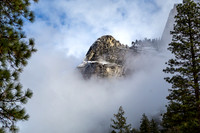 Fog Clearing around Ahwiyah Point, Yosemite