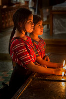 Two girls in Guatemala Church