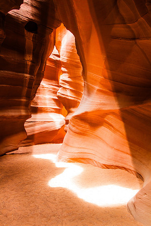 Floor Light Pattern, Upper Antelope Slot Canyon