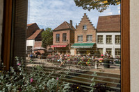 Reflection of Waplien St., Bruges, France