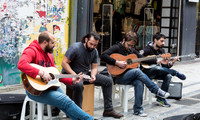 Athens street guitar players