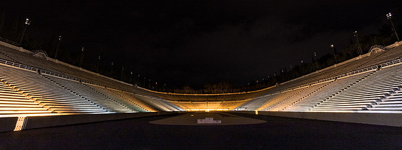 Athens Panathenaic Stadium at night #1