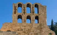 Six arches of the Odeon of Herodes Atticus