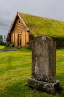 sod roof building at Skalholt (Skalholtskirkja) Church