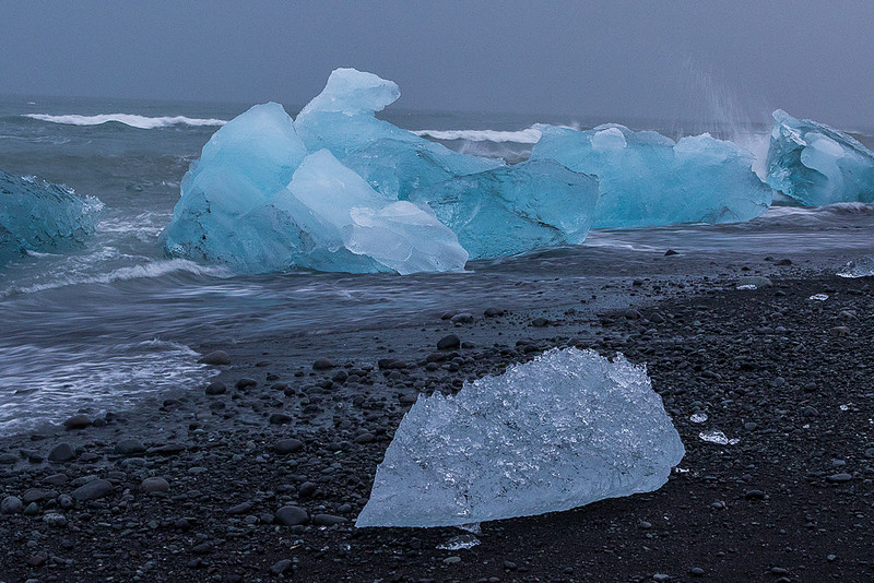 Climbing Bear - Iceberg on Jökulsárlón Iceberg Beach #04