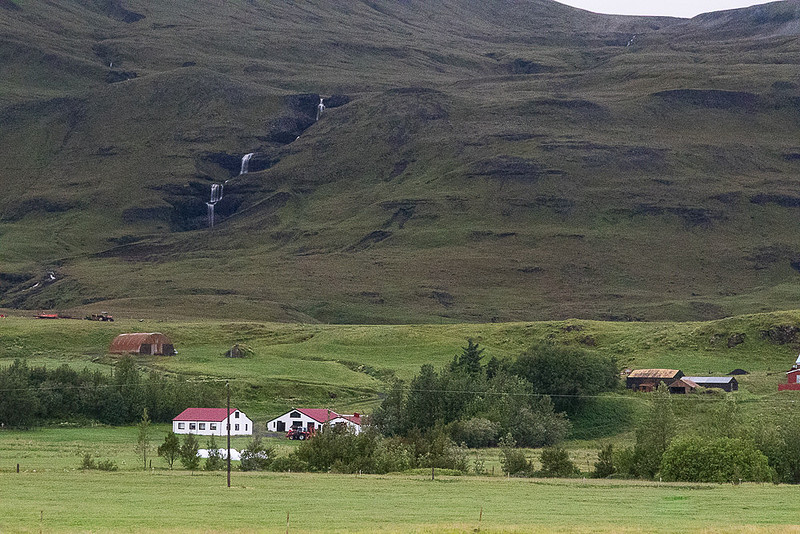 Farms and Waterfalls, Iceland