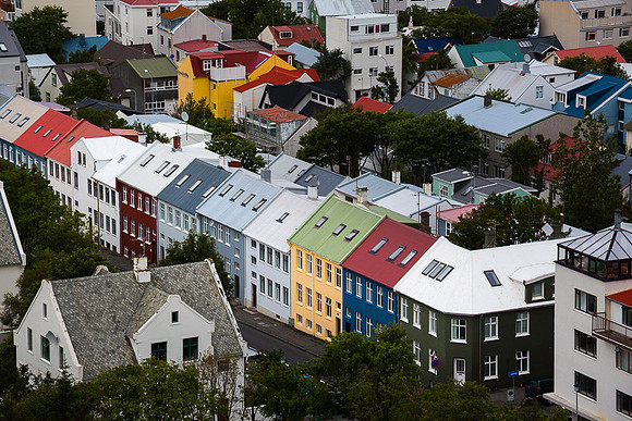 Colorful houses, Reykjavik Streets #1