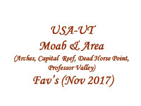2017-11 USA-UT - Moab & Area Fav's