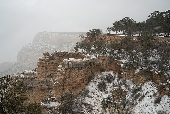 Grand Canyon on snowy day #1
