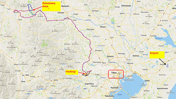 17 # Map 2 Hachioji & Karuizawa_