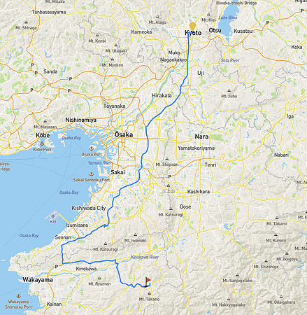 02 # Map 7 Kyoto to Mt. Koya