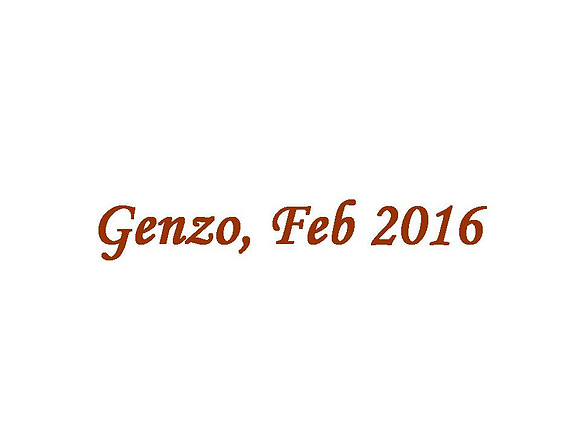 Genzo, Feb 2016