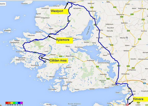 01 2016-06-04 Map Day 06 Conemara, Westport, Kinvara