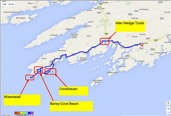 01 2016-06-08 Map Day 10 Cork to Mizenhead