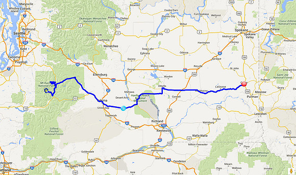 02 2015-10-01 Map - Mt. Rainier to Colfax