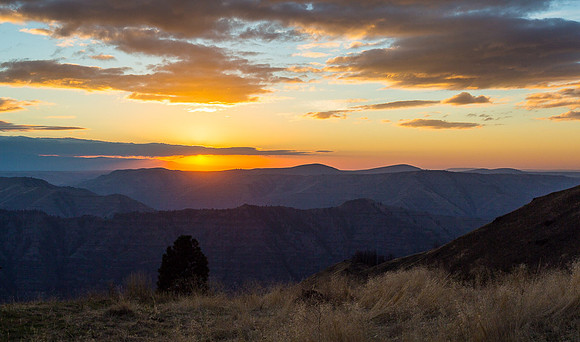 sunset from Hat Point Rd #1