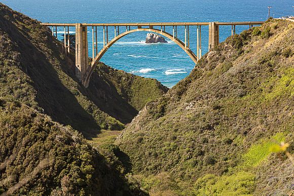 East view of Bixby Bridge