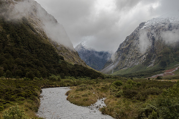 Hollyford River near Mt Chrisina