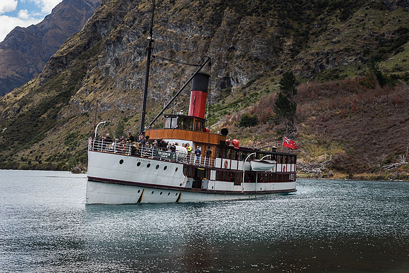 Steamship Earnslaw on lake Wakatipu NZ