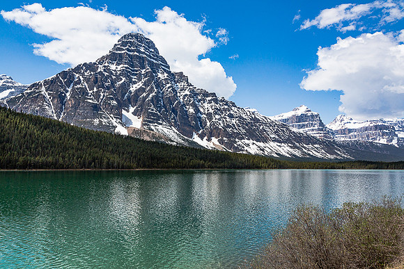 White Pyramid Mt. over Waterfowl Lake