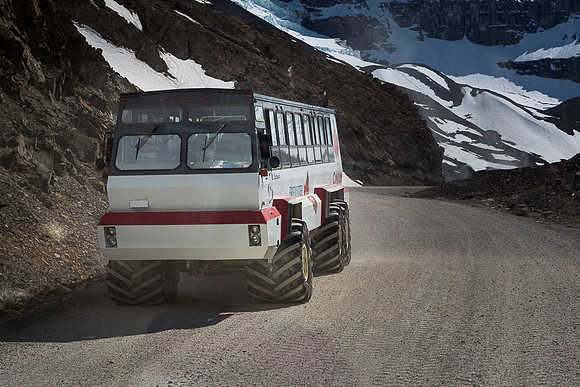 All-terrain Ice Explorer at Athabasca Glacier