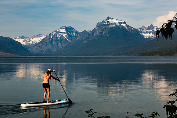 Stand up on Lake McDonald